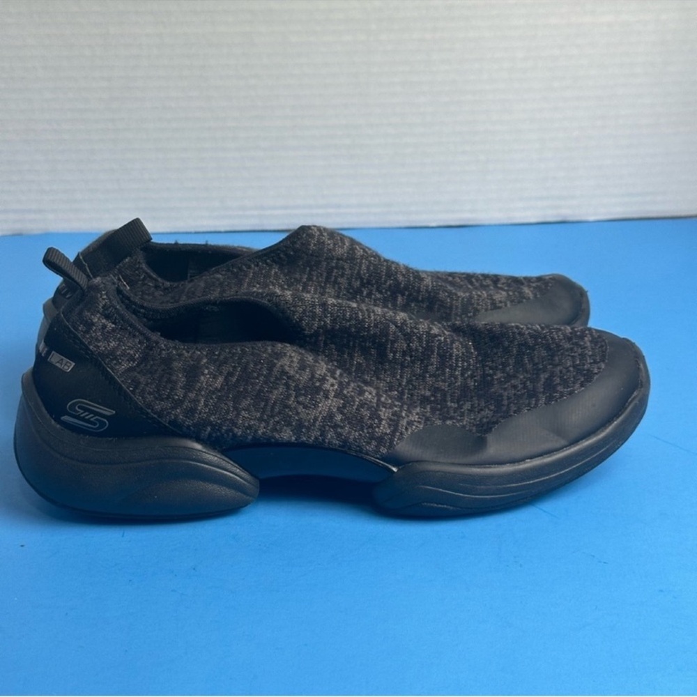 Skechers Black and Gray Slip-On Sneakers